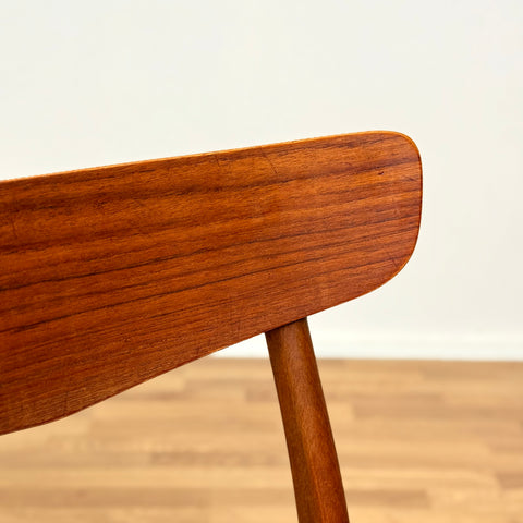 Danish set of 6 dining chairs in teak & beech by Findahl
