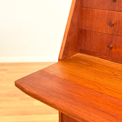 Danish secretary desk in teak