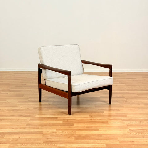 Swedish armchairs in walnut by Erik Wørts for IKEA