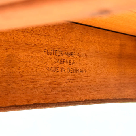Danish round dining table in Santos rosewood by Elsteds Møbelfabrik