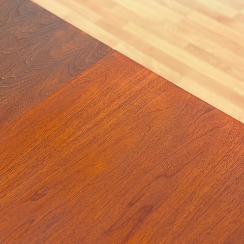 Swedish oval dining table in walnut