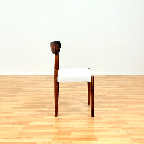 Danish dining chairs in Santos rosewood by Knud Færch