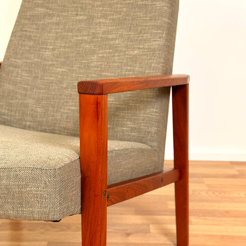 Danish armchair in solid teak