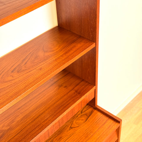 Swedish bookshelf in teak wood
