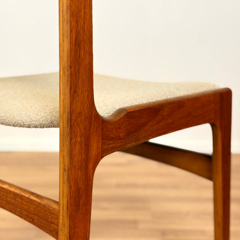 Dining chairs in teak by Erik Buch