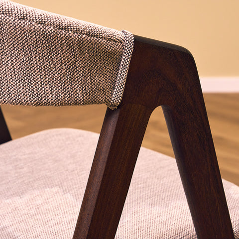 Danish set of 6 dining chairs in walnut by Sax Møbler