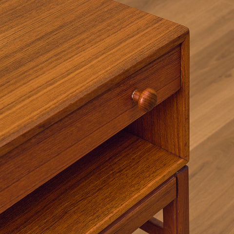 Swedish hall bench in teak by Gunnar Myrstrand för Tingströms, model 'Casino'