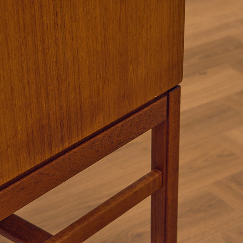 Swedish hall bench in teak by Gunnar Myrstrand för Tingströms, model 'Casino'