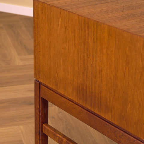 Swedish hall bench in teak by Gunnar Myrstrand för Tingströms, model 'Casino'