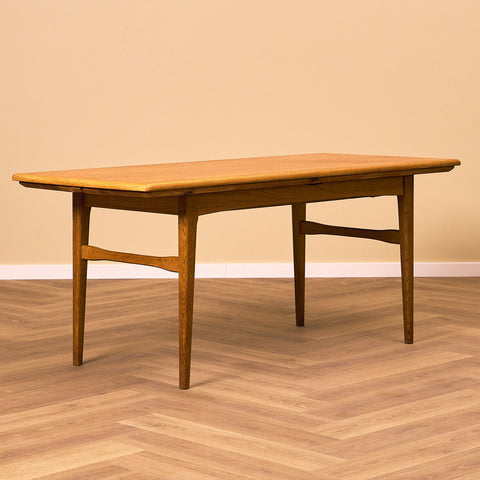 Swedish coffee table in teak & oak by Emmaboda Möbelfabrik