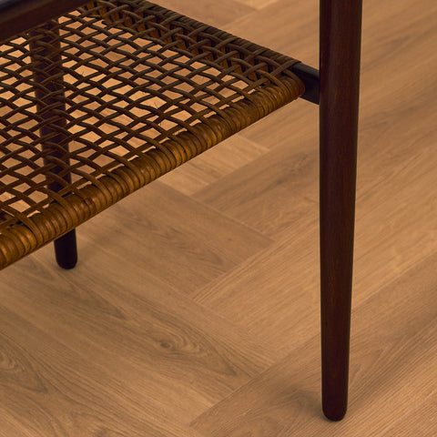 Danish side table in Santos rosewood