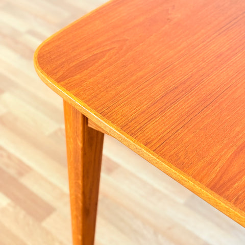 Swedish dining table in teak & oak