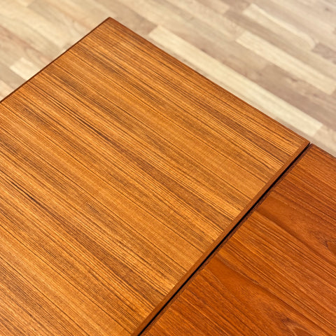 Danish dining table in teak with 2 extension boards