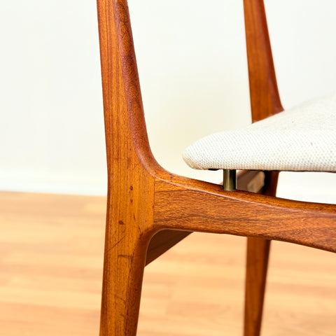 Danish set of 6 dining chairs in teak by Schiønning & Elgaard