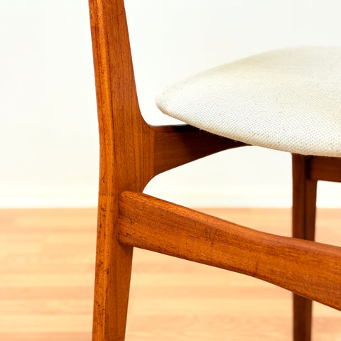 Danish set of 6 dining chairs in teak by Schiønning & Elgaard
