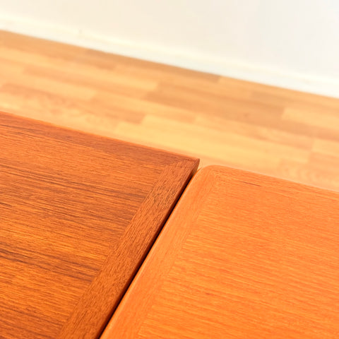 Danish rectangular dining table in teak by Johannes Andersen for Uldum møbelfabrik