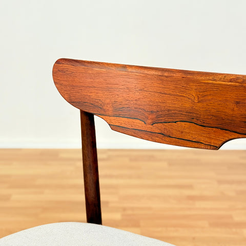Danish set of 4 dining chairs in Santos rosewood
