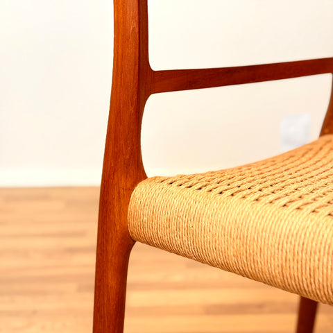 Danish dining chairs in teak by Niels O. Moller