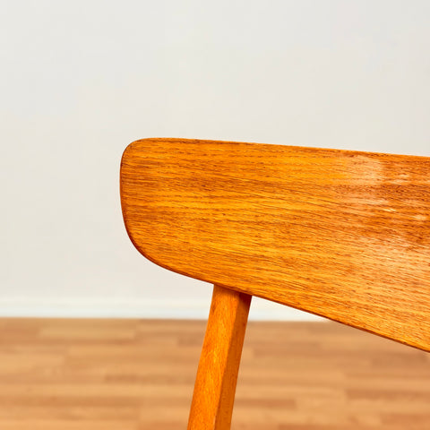 Danish set of 6 dining chairs in oak & beech by Findahl