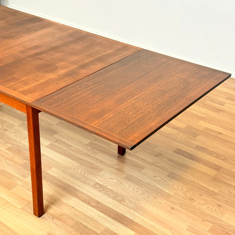 Swedish rectangular dining table in teak by Nils Jonsson for Troeds