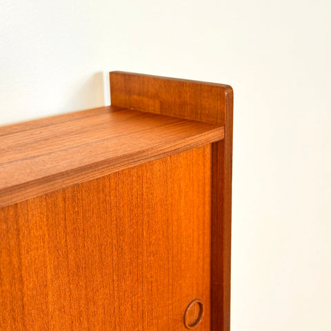 Swedish bookshelf in teak and beech