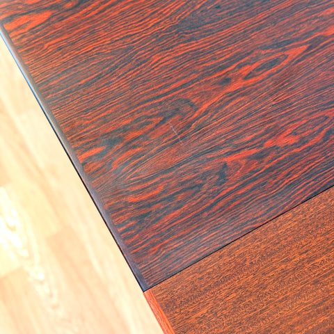 Danish round dining table in Santos rosewood by Oman Junn