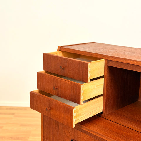 Danish secretary desk in teak