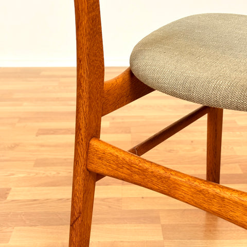 Danish dining chairs in teak & oak by Farstrup