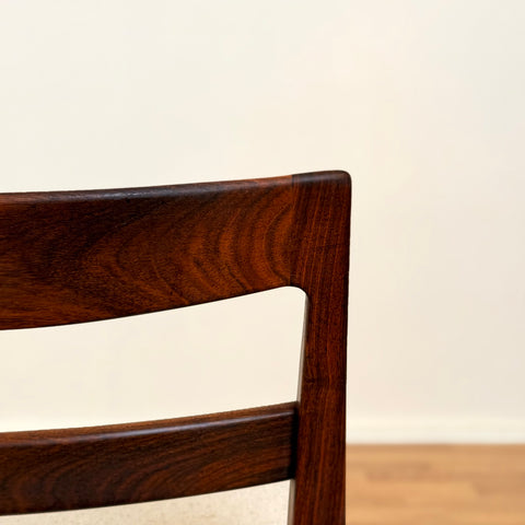 Swedish dining chairs in Santos rosewood by Troeds