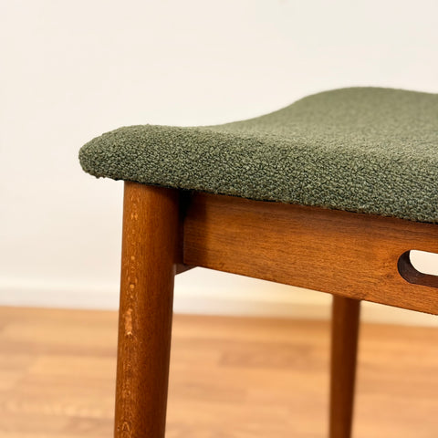 Set of 8 dining chairs in teak & beech, 1950s-60s, Denmark