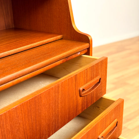 Danish secretary desk in teak