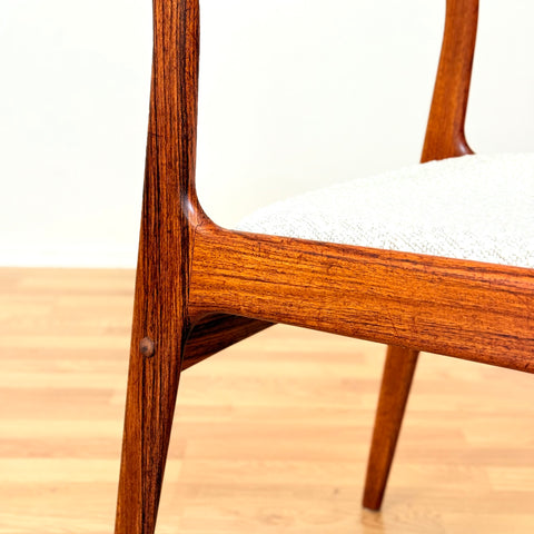 Danish set of 6 dining chairs in teak by Uldum Møbelfabrik