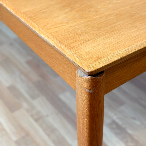Danish rectangular dining table in oak by H.W Klein for Bramin