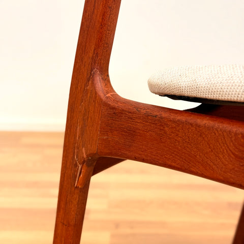 Set of 4 dining chairs in teak by P. E. Jorgensen, 1950s-60s, Denmark