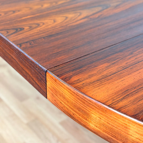 Danish round dining table by Kai Kristiansen for Feldballes Furniture Factory