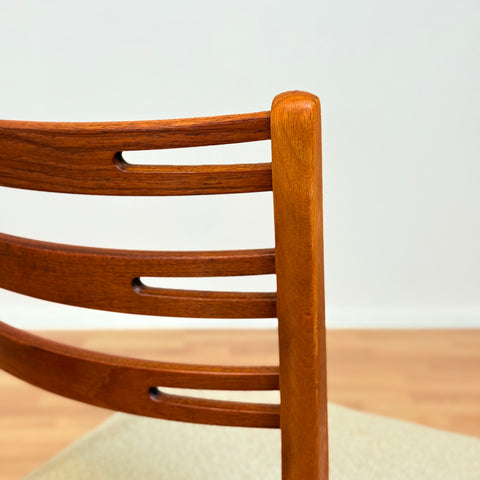 Danish dining chairs in teak & beech by Farstrup, model 219