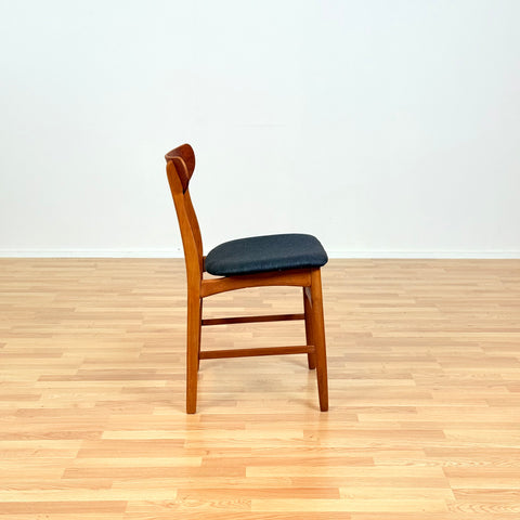 Danish dining chairs in teak & beech by Farstrup