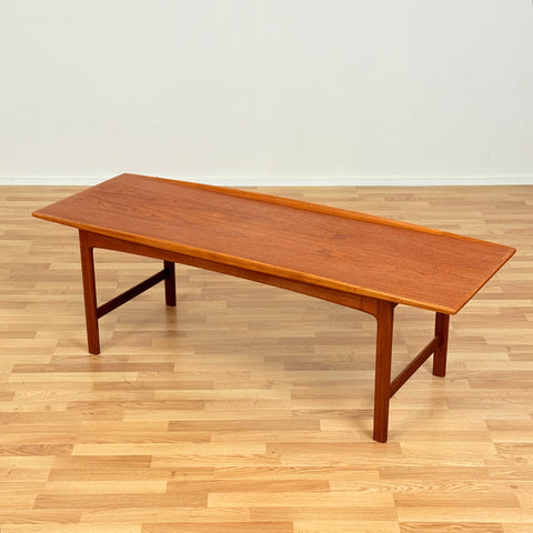 Swedish coffee table in teak by Folke Ohlsson