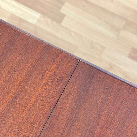 Danish oval dining table in mahogany