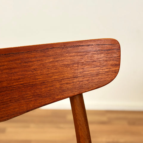 Danish set of 4 dining chairs in teak & beech by Findahl