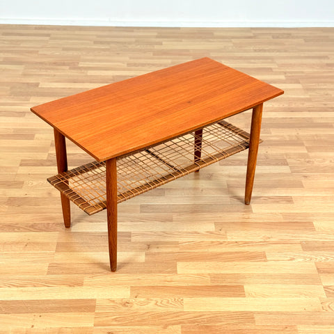 Danish coffee table in teak & oak