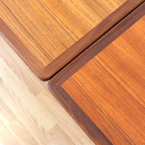 Dining table in teak & walnut, 1950s-60s, Denmark