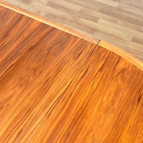 Rare large round dining table in walnut "Diamant" by Bertil Fridhagen for Bodafors