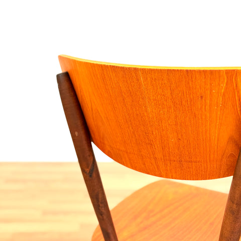 Swedish set of 4 dining chairs in teak by Bröderna Wigells Stolfabrik