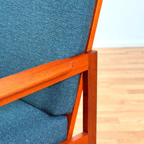 Danish armchairs in solid teak by Illum Wikkelsö
