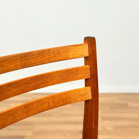Danish dining chairs in oak