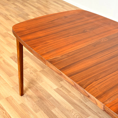 Dining table in walnut, 1950s-60s, Sweden
