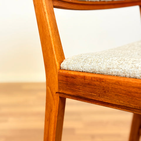 Swedish dining chairs in teak by Bertil Fridhagen for Bodafors