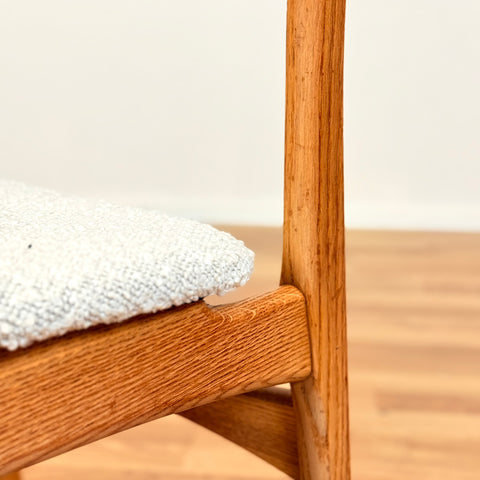 Swedish set of 4 dining chairs in oak