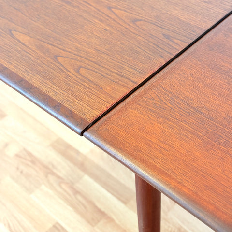 Danish rectangular dining table in teak